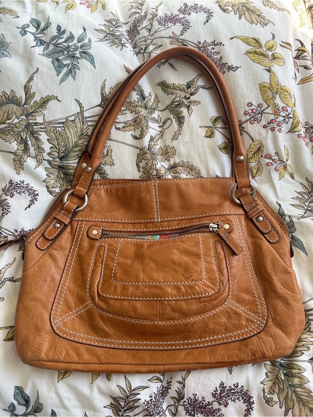 Vintage Y2K Danier Brown/Tan Leather Purse
